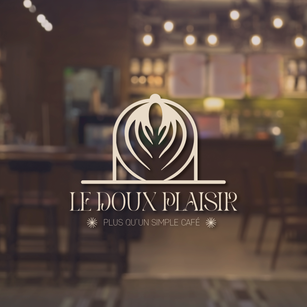 Logo "le doux plaisir" cafés et pâtisseries maison