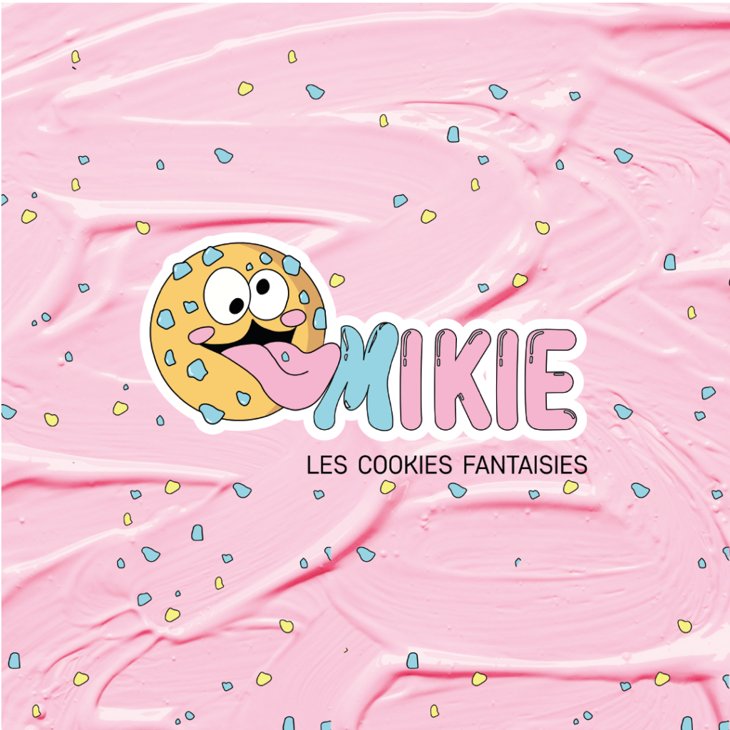logo "mikie cookies", cookies custom